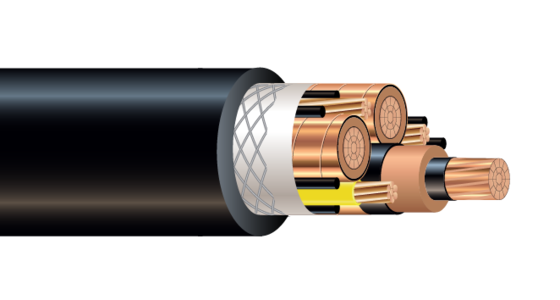 15kV 3/C CU 100% EPR/CPE Mining Cable Type MP-GC